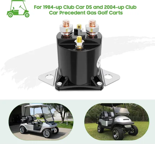 Vista 3 de 10L0L Solenoide de 12 V para Club Car DS y Precedent Gas 1984-up, 4 terminales Golf Cart Club Car Starter Solenoid 1013609,1012275,1117