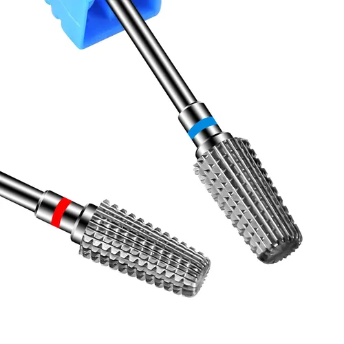 Vista 6 de Diesisa Paquete de 2 brocas para uñas, brocas para uñas acrílicas, brocas de vástago de 3/32 pulgadas para uñas, brocas eléctricas profesionales