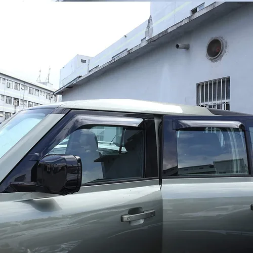 Vista 6 de Parasol para Land Rover Defender 110 2020-2021, parasol para lluvia, deflectores de ventana, protector contra el viento (110)