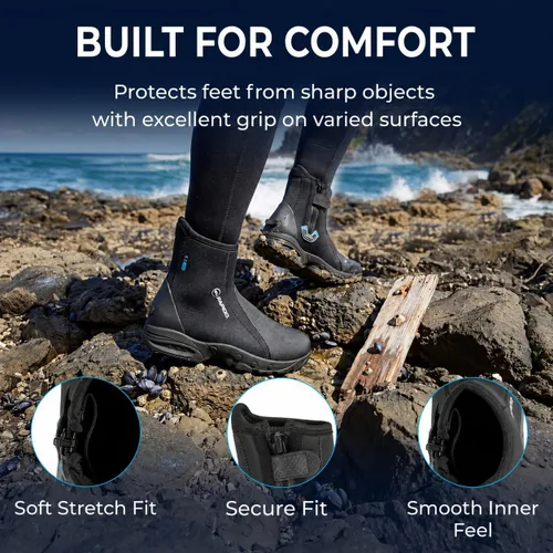 Vista 9 de Phantom Aquatics Rapido Propel - Botas de suela dura de 0.3 in (EE.UU. M: 10, EE. UU. W: 11)