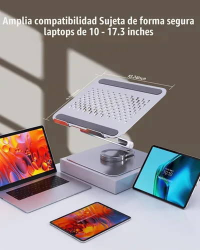 Vista 8 de Soporte ajustable para computadora portátil para escritorio Base