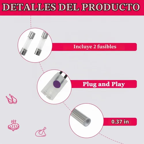 Vista 7 de Paquete de 2 encendedores de barra caliente compatibles con parrilla de pellets de madera Pit Boss y Camp Chef, el kit de elementos calefactores