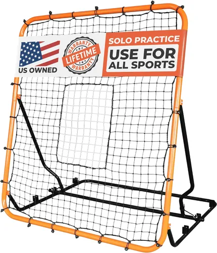 Vista 8 de ACELETIQS Volleyball Rebounder Net, Soccer Rebounder, Lacrosse Rebounder, Baseball Rebounder Net Improve Pitching and Fielding Training, Spiking