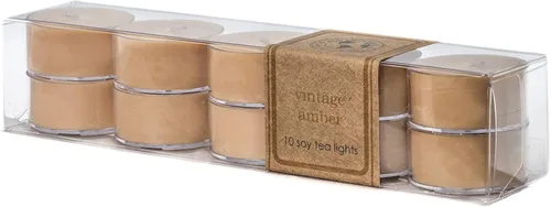 Vista 70 de ECO CANDLE CO. Vela reciclada, té negro y miel, 6 oz. - Aromas de té picante, nuez moscada, miel y naranja - 100% cera de soja, sin plomo, etiqueta