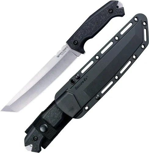 Vista 7 de Cold Steel Warcraft Tanto 4034SS - Cuchillo de hoja fija táctico militar con mango GFN resistente y hoja afilada como una navaja, con funda Secure-Ex