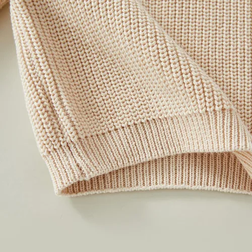 Vista 5 de Suéter de Halloween para bebé niña y niño, ropa de bebé con letras de calabaza y cuello redondo, sudadera sin botones para otoño e invierno
