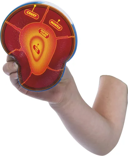 Vista 5 de Toysmith Squishy Planet Earth Ball - Bola de estrés con capas, juguete educativo