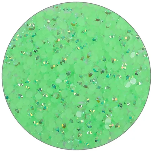 Vista 13 de 3000 piezas de diamantes de imitación de parte posterior plana SS6/2 mm de vidrio transparente AB, gemas redondas de cristal para arte de uñas