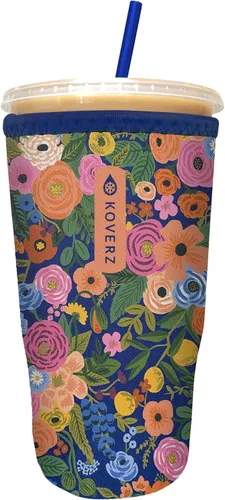 Vista 33 de Funda Koverz para café helado, funda aislante de neopreno para taza, se ajusta a una taza de café de 32 Oz., lavable y reutilizable, accesorios