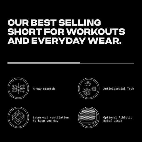 Vista 6 de Legends Luka - Pantalones cortos deportivos para hombre, pantalones cortos de entrenamiento Pantalones cortos de gimnasio de ajuste seco para hombre