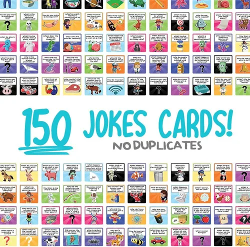 Vista 2 de Savoychef 150 tarjetas de broma para niños vol.2 – Notas de la lonchera – Tarjetas motivacionales inspiradoras para niños – Chistes