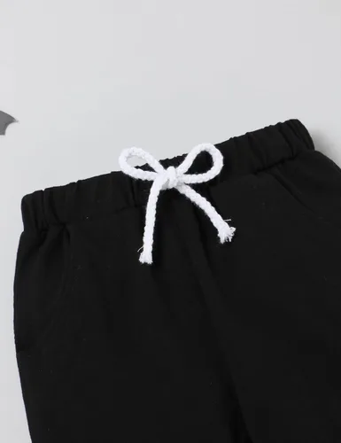 Vista 5 de Ropa para niño pequeño, sudadera de manga larga, conjunto de 2 piezas para otoño e invierno, ropa de bebé