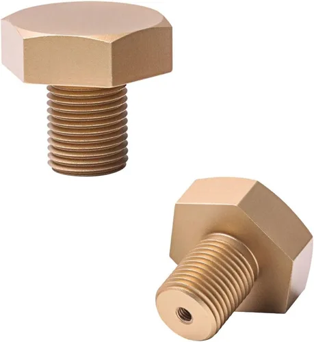 Vista 9 de 6 pomos hexagonales sólidos para gabinete, manija de gabinete de aluminio mate, tiradores de cajón de armario de cocina, cajón de baño, manija
