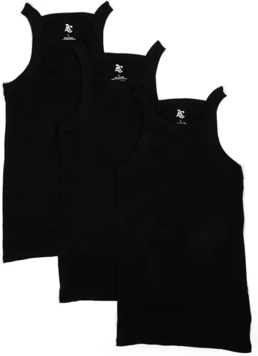 Vista 4 de Paquete de 3 camisetas sin mangas de algodón estilo G-Unit para hombre con corte cuadrado