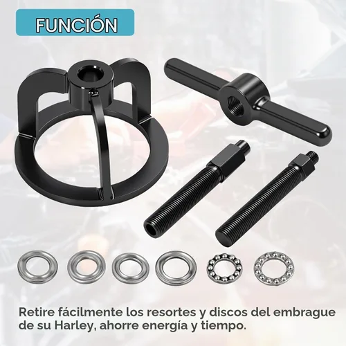 Vista 9 de Compresor de Resorte de Embrague Herramienta de Compresión Repuesto para Harley Davidson Softail Touring Sportster XL XLH 883 1200 Dyna Buell