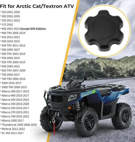 Vista 2 de M MATI Tapón de gasolina para Arctic Cat ATV 250 300 350 375 400 425 450 500 550 650 700 1000 Alterra Thundercat Wildcat Textron 0470-438 2670-580