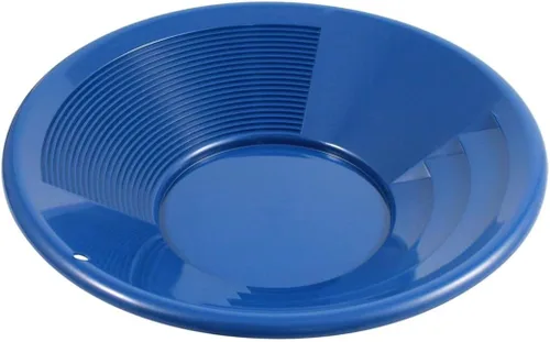 Vista 9 de SE Bandeja para Buscar Oro de 8 Pulgadas - Estrías Dobles para Minería y Prospección más Fácil, Negro