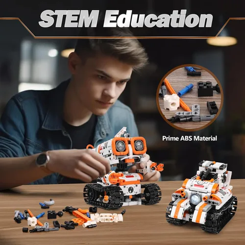 Vista 9 de Kyanio Kits de Robótica STEM para Niños de 8-12 y 8-14 Años, Conjunto de Construcción de Robot de Control Remoto/APP y Programación 3 en 1