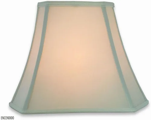 Vista 3 de Royal Designs, Inc. DSO-68-16WH - Pantalla de lámpara de diseño de campana de esquina de corte rectangular, (6.25 x 8 pulgadas) x (11 x 16) x 12