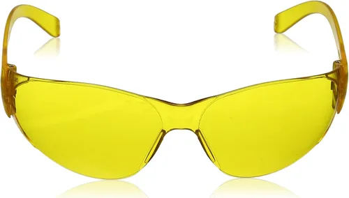 Vista 2 de MCR Safety CL114 Checklite Gafas de seguridad de lentes ámbar de policarbonato con patillas de espátula