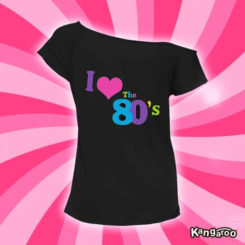 Vista 3 de Kangaroo Disfraces de Halloween - I Love The 80's Shirt