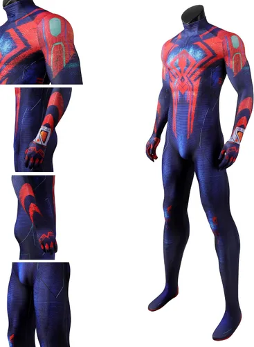 Vista 5 de CEMTX Disfraz de superhéroe para cosplay de Zentai, disfraz de Halloween, overol de película nueva 2023