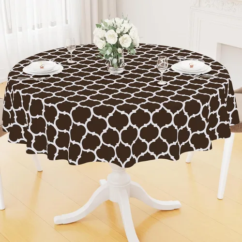 Vista 65 de Smiry - Mantel cuadrado de vinilo impermeable con respaldo de franela para mesas cuadradas, manteles de plástico lavables a prueba de derrames
