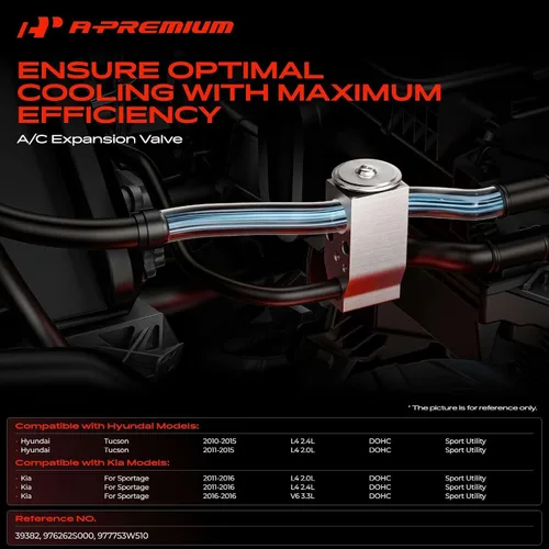 Vista 2 de A-Premium Válvula de expansión de CA compatible con Hyundai y Kia