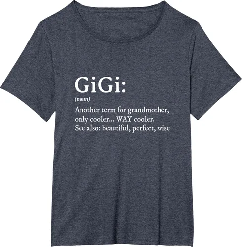 Vista 88 de Gigi Definition - Camiseta de regalo para abuela, cumpleaños y abuela, Negro