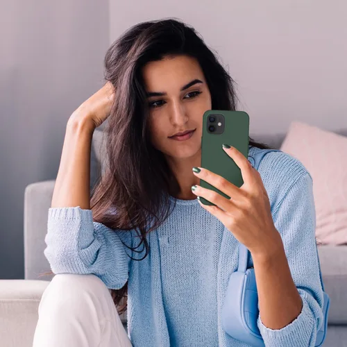 Vista 7 de Cordking Funda diseñada para iPhone 12, diseñada para iPhone 12 Pro, funda de teléfono de silicona a prueba de golpes