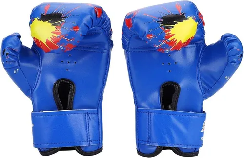 Vista 8 de Guantes de boxeo para niños de 0 a 6 meses y 1 2 años, color azul