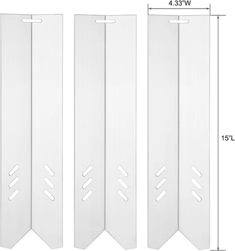 Vista 2 de B0212-040 Piezas de parrilla de placas de calor para Blue Rhino 3 Burner Grill Piezas de repuesto GBC1932L GBC1793W RevoAce Grill Parts Tienda