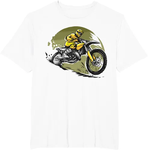 Vista 15 de Camiseta de motocross Supermotard Enduro, Negro, S