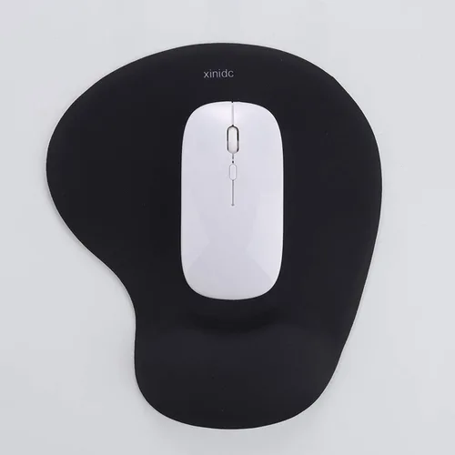 Vista 5 de Alfombrilla de mouse ergonómica para computadora con soporte para reposamuñecas, alfombrilla de mouse para aliviar el dolor con base de poliuretano