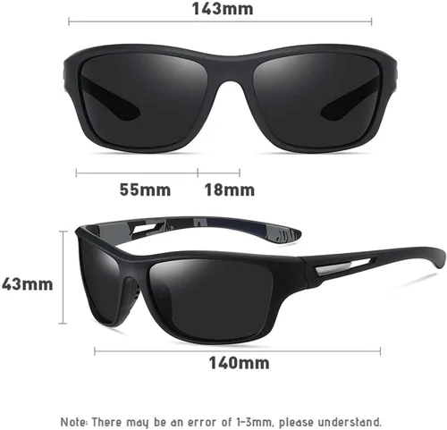 Vista 7 de willochra Full lens Polarized Reading Sunglasses for Men Driving Running Sports Reader Square UV Protection Style Unisex