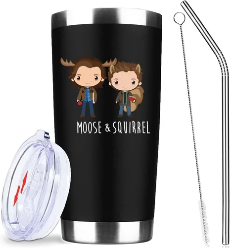 Vista 8 de Llevar a Mi Hijo Extraviado, Mercancía de Programa de TV, Vaso de Café Helado Aislado de Acero Inoxidable de 20 oz con Tapa, Popote y Cepillo, Taza