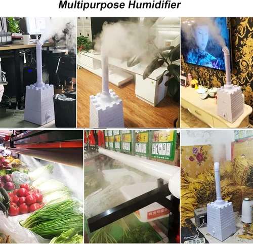 Vista 4 de Humidificador grande de 2.3 galones para habitación grande, 1000 pies cuadrados, vaporizador industrial comercial para toda la casa, humidificadores