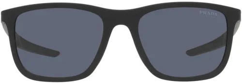 Vista 2 de Prada Linea Rossa PS 10WS Negro Caucho/Azul 54/19/140 Hombres Gafas de Sol, Caucho negro