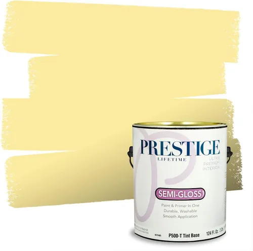 Vista 246 de PRESTIGE Pinturas de pintura exterior e imprimación en uno, 1 galón, plano, combinación comparable de Benjamin Moore* Pila de heno
