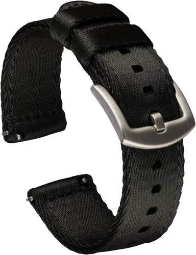 Vista 12 de Benchmark - Correa de reloj de nailon impermeable de alta calidad para hombres y mujeres, barras de resorte de liberación rápida integradas Verde
