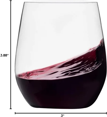 Vista 8 de Munfix Copas de vino de plástico desechables, sin tallo, transparentes de 12 onzas, sin BPA, paquete de 48