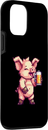 Vista 3 de iPhone 12 mini Pig Beer Party Comic Gamer Case