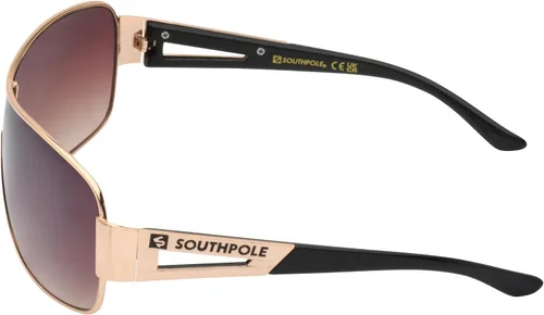 Vista 3 de Southpole Metal Shield UV Protective Rectangular Sunglasses