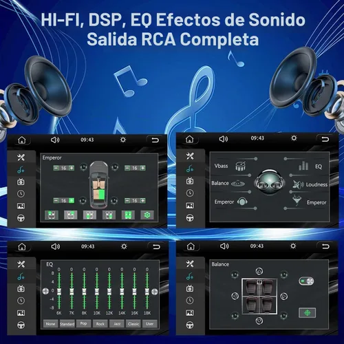 Vista 8 de Android 13 Radio estéreo para automóvil para Toyota Sienna 2004-2010, Carplay inalámbrico y Android Auto con 4G+64G soporte Bluetooth/Control