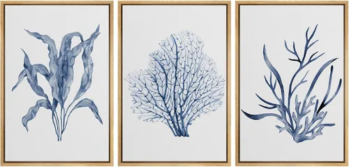 Vista 106 de MUDECOR Lienzo enmarcado para pared, juego de arte de ramo de flores de vida muerta de Marie Frosch, naturaleza, desierto, ilustración, arte
