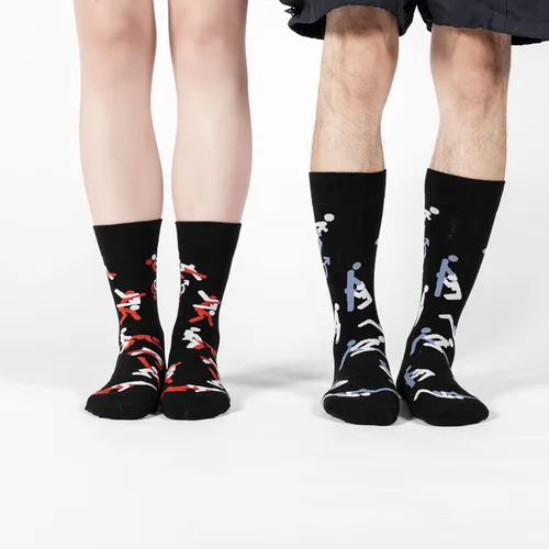 Vista 3 de BONANGEL Calcetines de vestir divertidos para hombre, coloridos y divertidos, calcetines locos, regalos para hombres