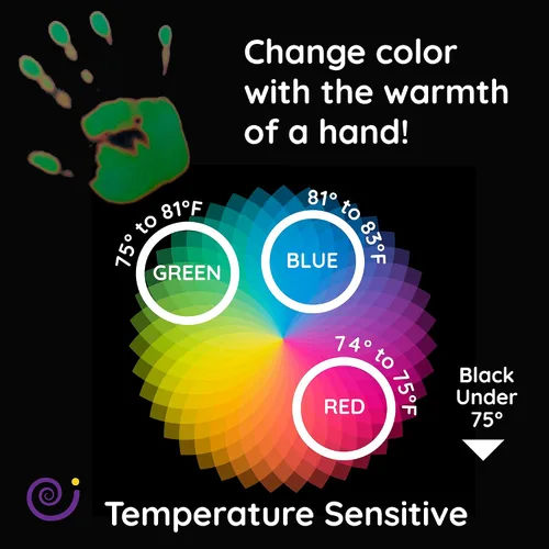 Vista 3 de Panel de manos mágicas, actividad de pared sensible al calor que cambia de color, interactivo preescolar, 22 x 1.25 x 15 pulgadas (20-MGC-009)