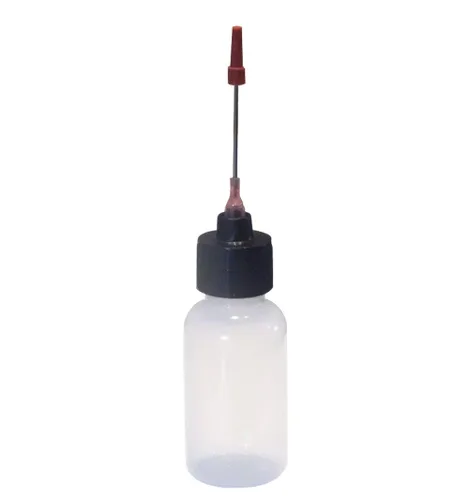 Vista 2 de Hicet 2 Botellas - Botellas de 1 oz de tamaño con punta de aguja de acero inoxidable para todos tus aceites de armas