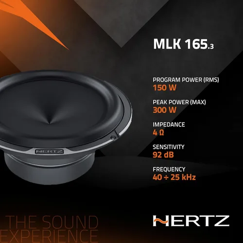 Vista 5 de HERTZ Mille Legend Series MLK-1653 6.5" Sistema de altavoces de dos vías Legend
