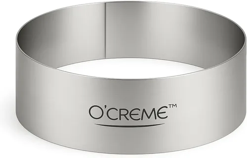 Vista 6 de O'Creme Anillo para Pastel de Acero Inoxidable Resistente Redondo Molde de Anillo para Pastel Mousse para Hornear, Decoración de Pasteles de Postre